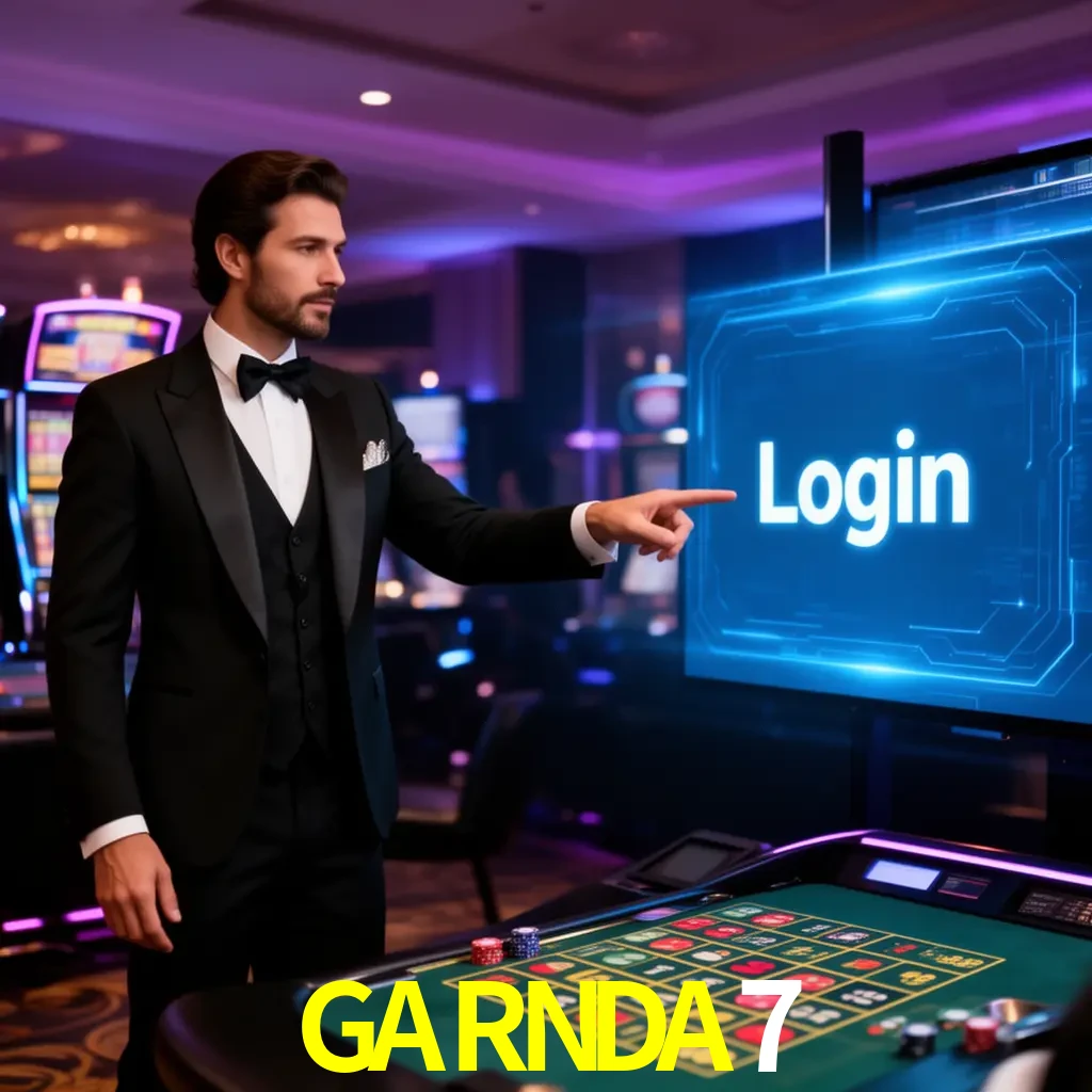 GARNDA7 Login - OTP, cuenta y soporte Pantalla GARNDA7 Login con OTP, contraseña, cuenta segura y soporte móvil